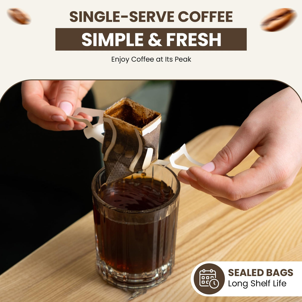 Mondo Drip Coffee Mix (20 Pack) – USDA Organic, Single Serve Pour-Over Bags, 100% Arabica, Medium Roast