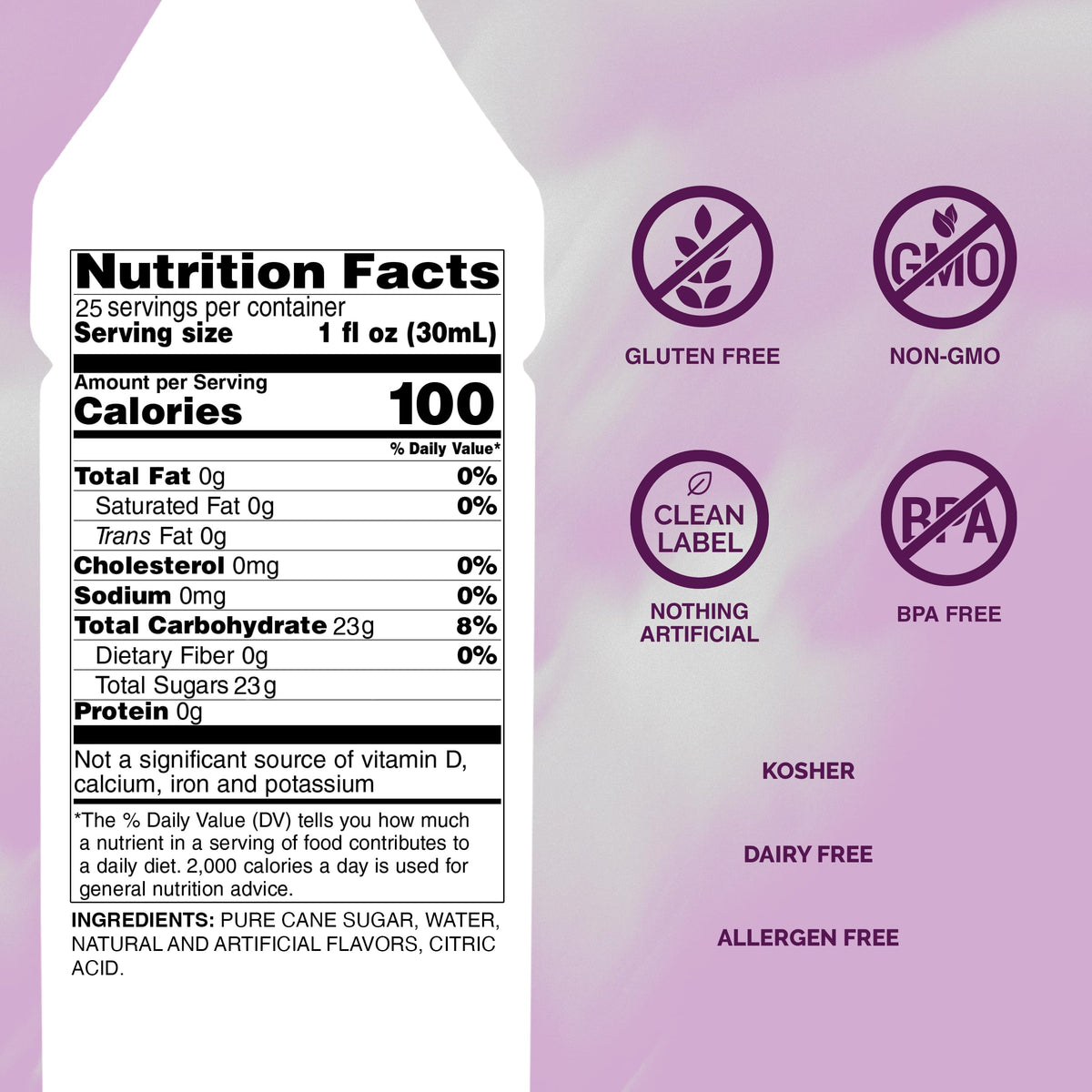 Monin Blackberry Syrup with BPA-Free Pump – Boxed 750 ml, Gluten-Free & Non-GMO
