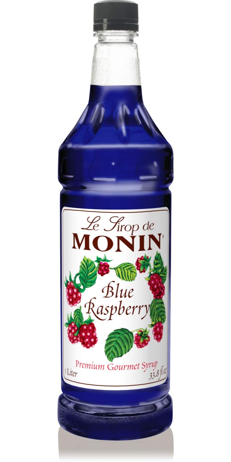 Monin Blue Raspberry Syrup – Vibrant Flavor for Slushes, Cocktails & Desserts