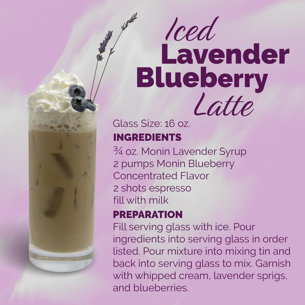 Monin Lavender Syrup with Pump – Floral Flavor for Cocktails, Lemonades & Sodas | Non-GMO, Gluten-Free