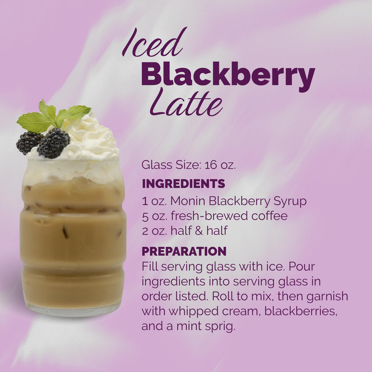 Monin Blackberry Syrup with BPA-Free Pump – Boxed 750 ml, Gluten-Free & Non-GMO
