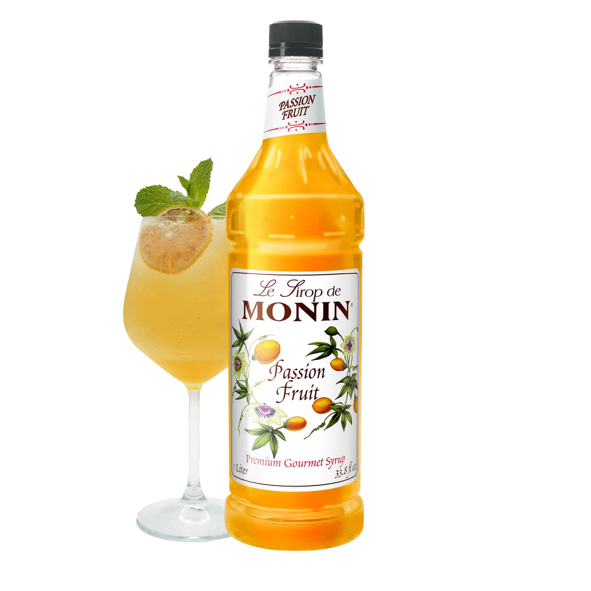 Monin Passion Fruit Syrup – Pure Tropical Flavor for Teas, Cocktails & More
