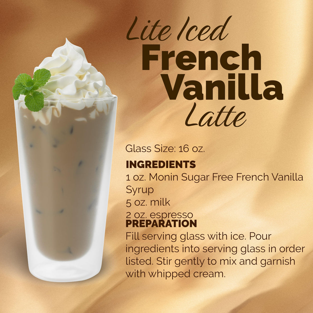 Monin Sugar Free French Vanilla Syrup – Bold Vanilla Bean Flavor for Coffee, Lattes & More (1 Liter)