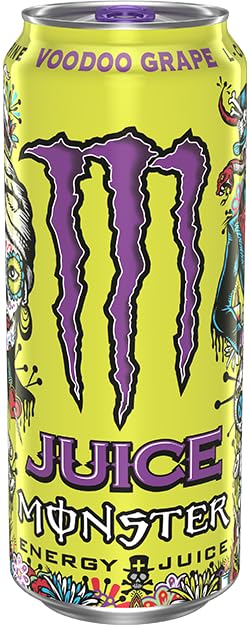 Monster Energy Juice Voodoo Grape – Energy + Juice (16 oz) Pack of 15