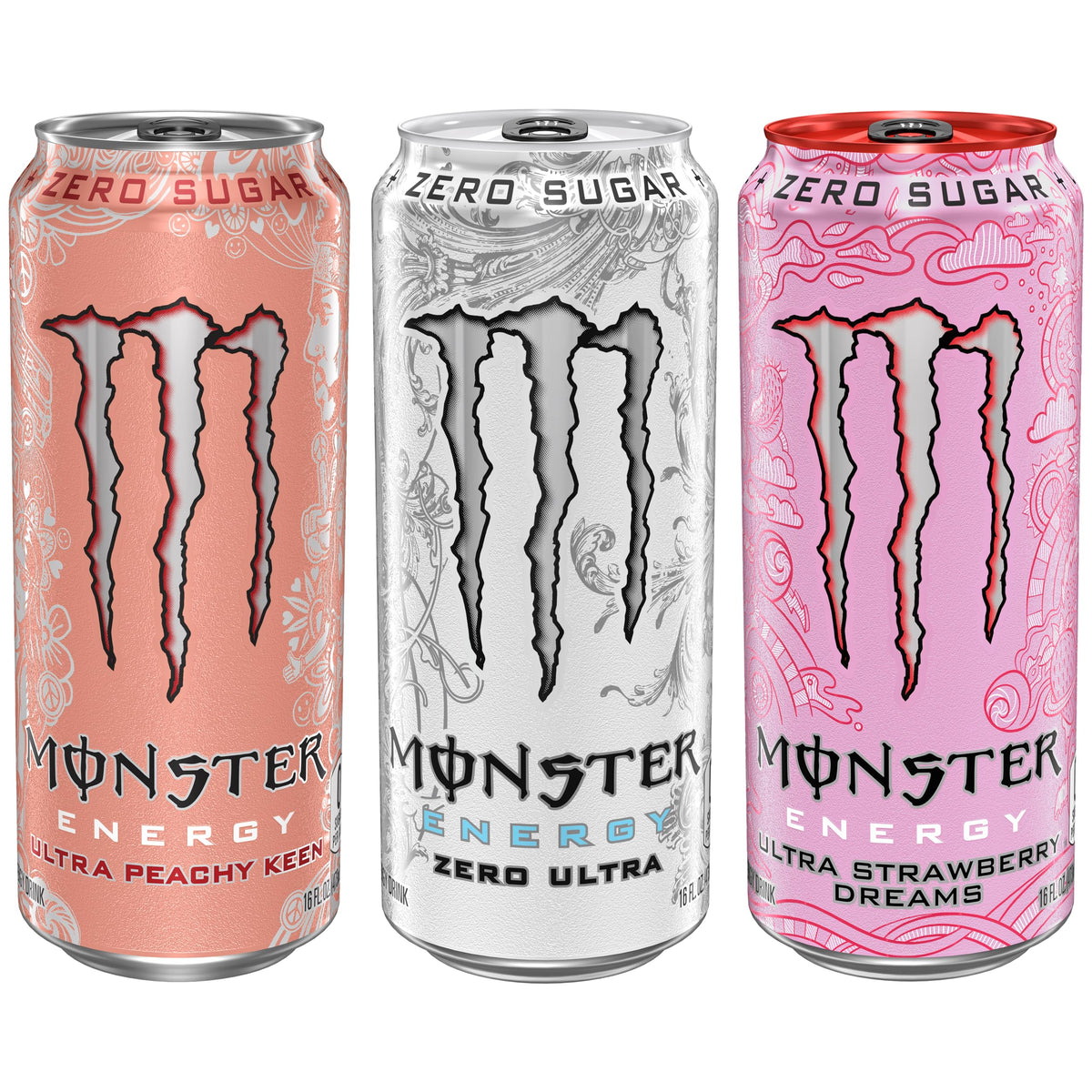 Monster Energy Ultra Variety Pack – Zero Sugar, 16 oz (PKZSD)