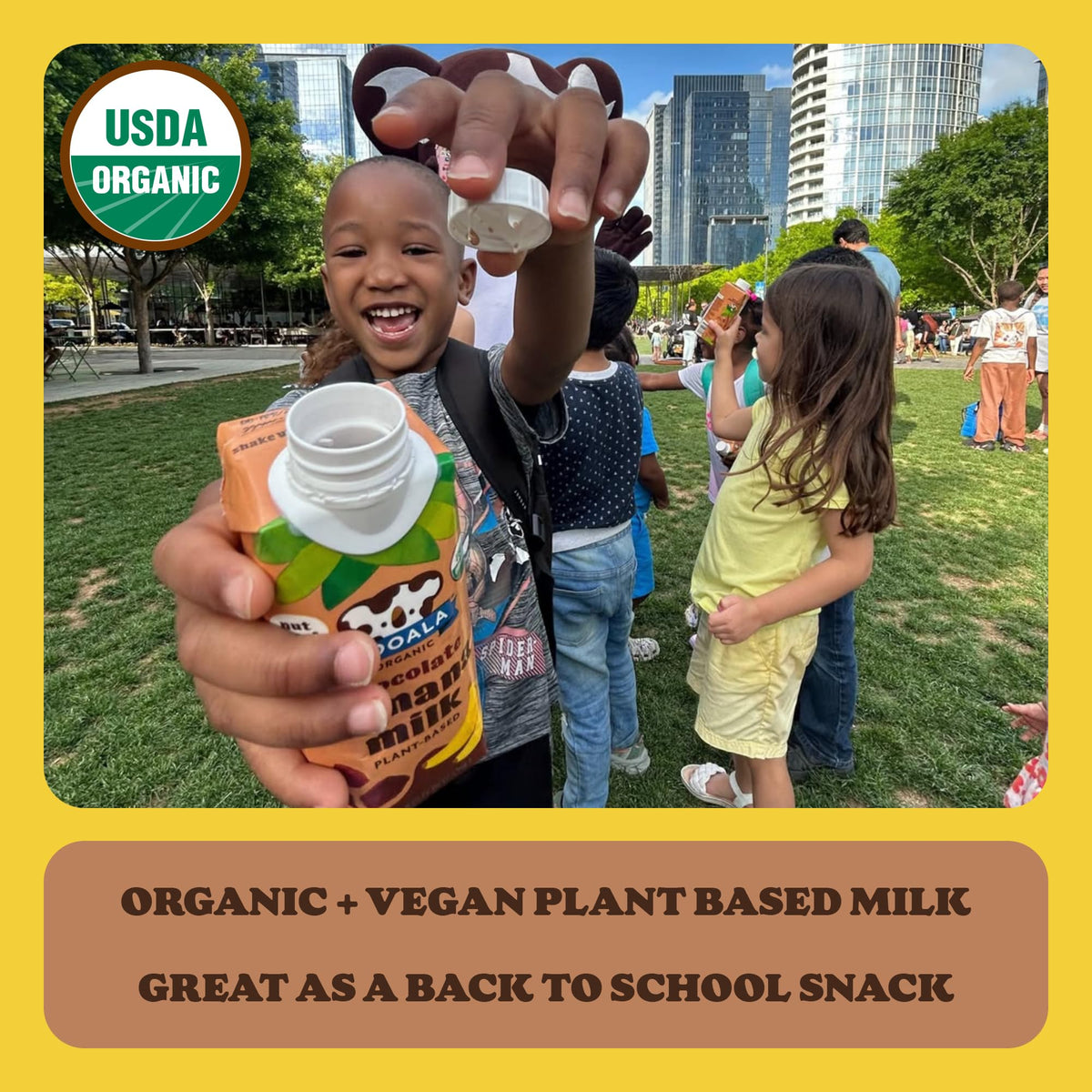 Mooala Organic Vanilla Bananamilk – Nut-Free, Shelf-Stable Plant-Based Beverage (12 Pack)