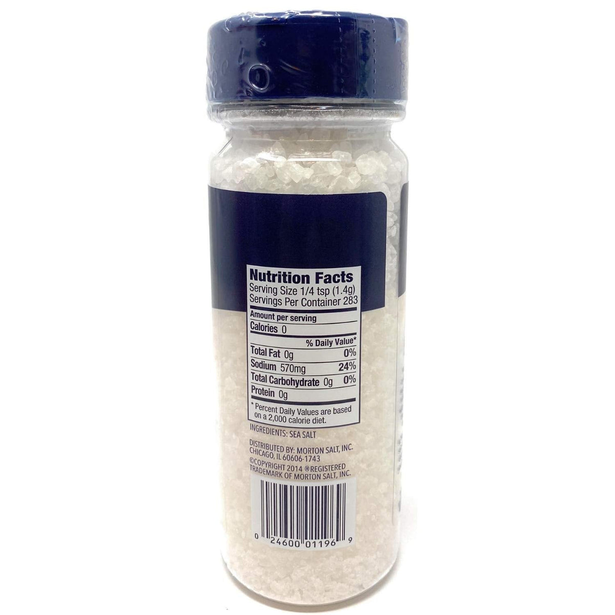 Morton Extra Coarse Sea Salt Grinder Refill – 14 oz Bottle
