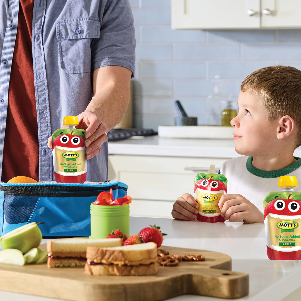 Mott’s No Sugar Added Applesauce Variety Pack – 48 Count (4 Packs of 12)