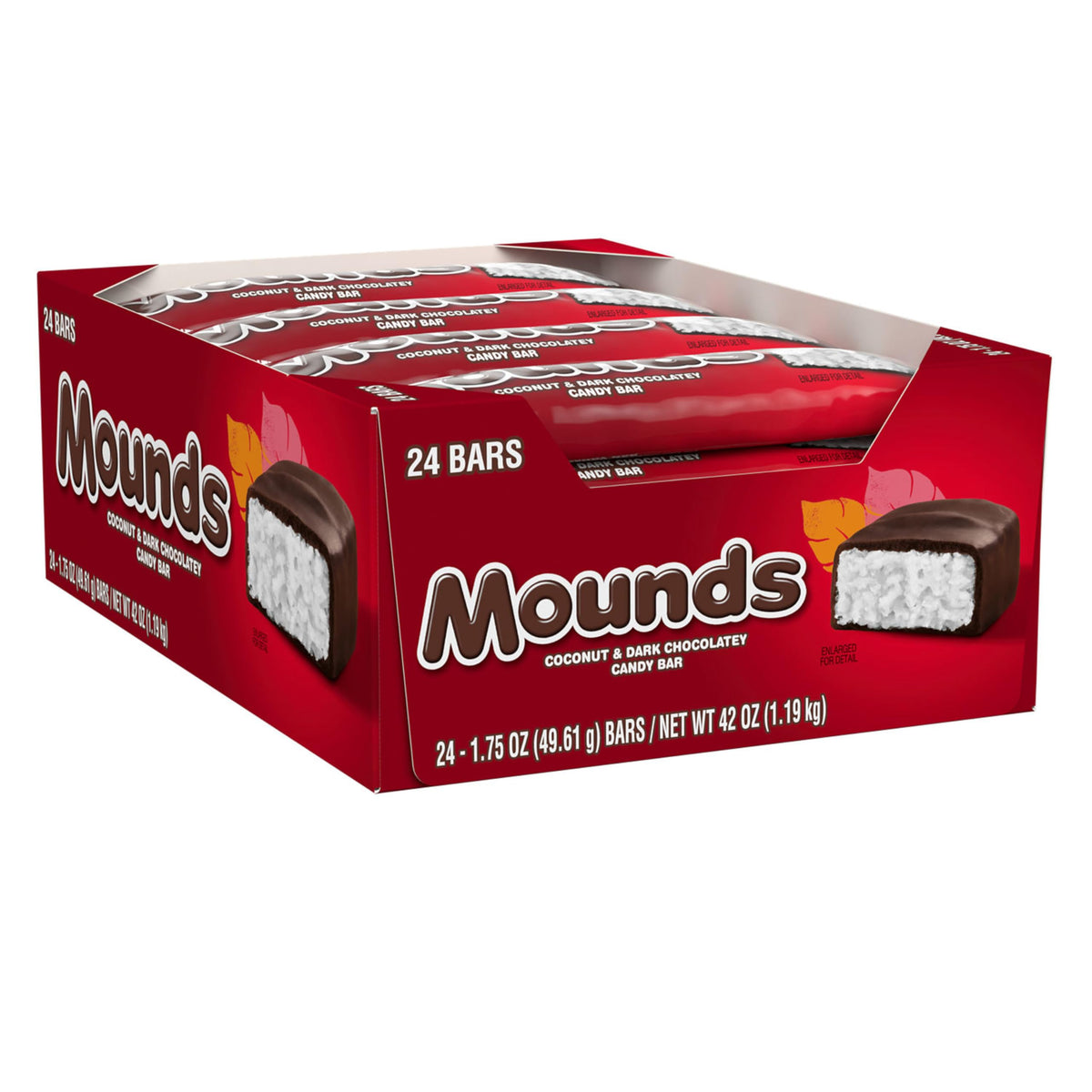 MOUNDS Coconut & Dark Chocolatey Candy Bars – 24 Count, 1.75 oz Each