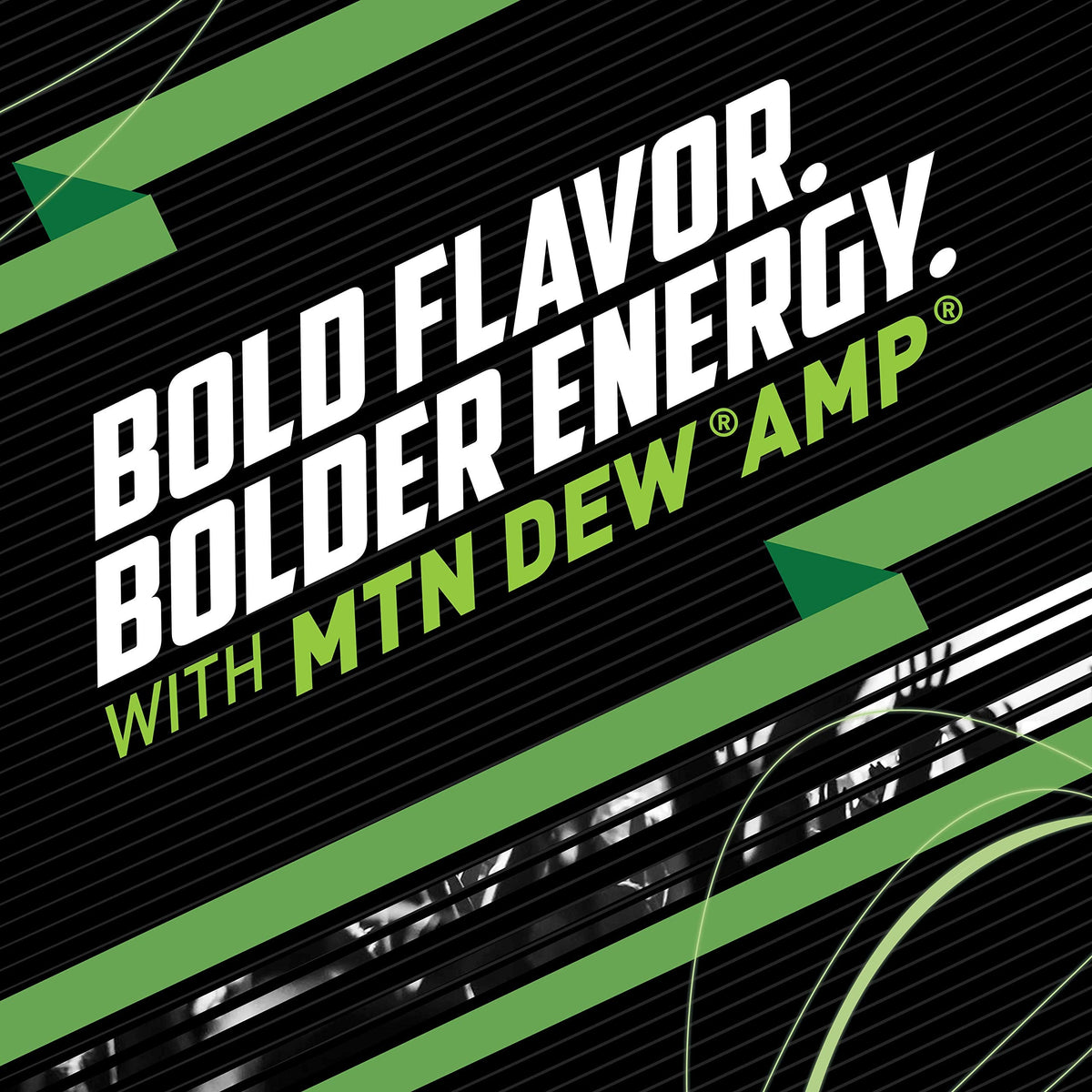 Mountain Dew AMP Energy Original – 16 oz Can, 12 Pack (Packaging May Vary) with Caffeine and B Vitamins