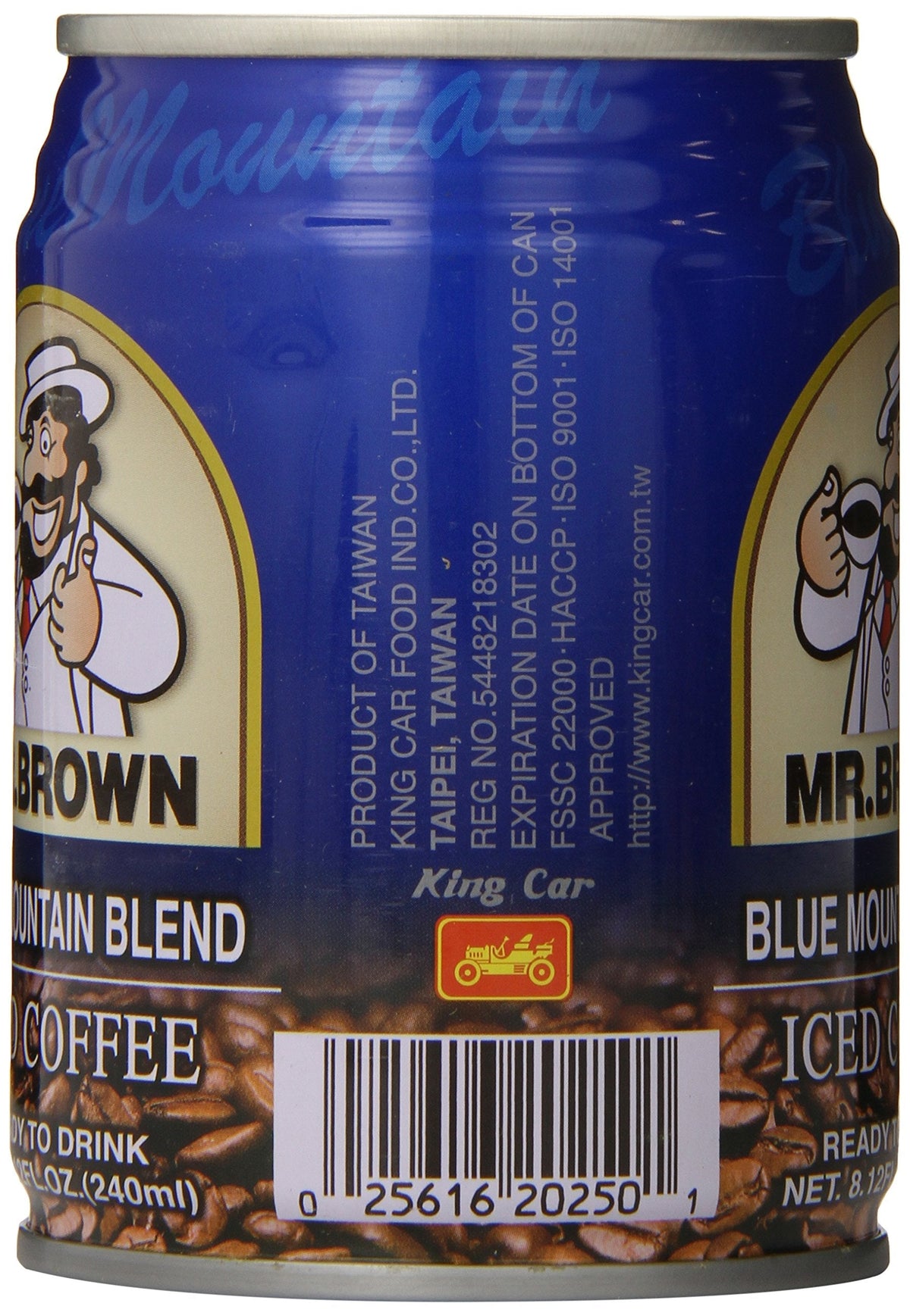 Mr. Brown Iced Coffee – Blue Mountain Flavor, 8.12 oz Cans (24 Pack)
