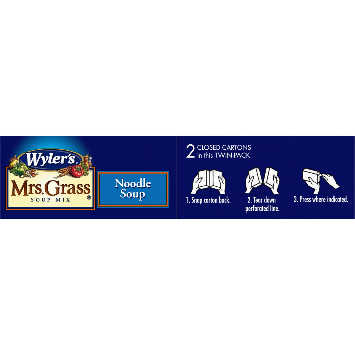Mrs. Grass Noodle Soup Mix – Real Egg Noodles & Chicken Broth, 4.2 oz (Pack of 12)