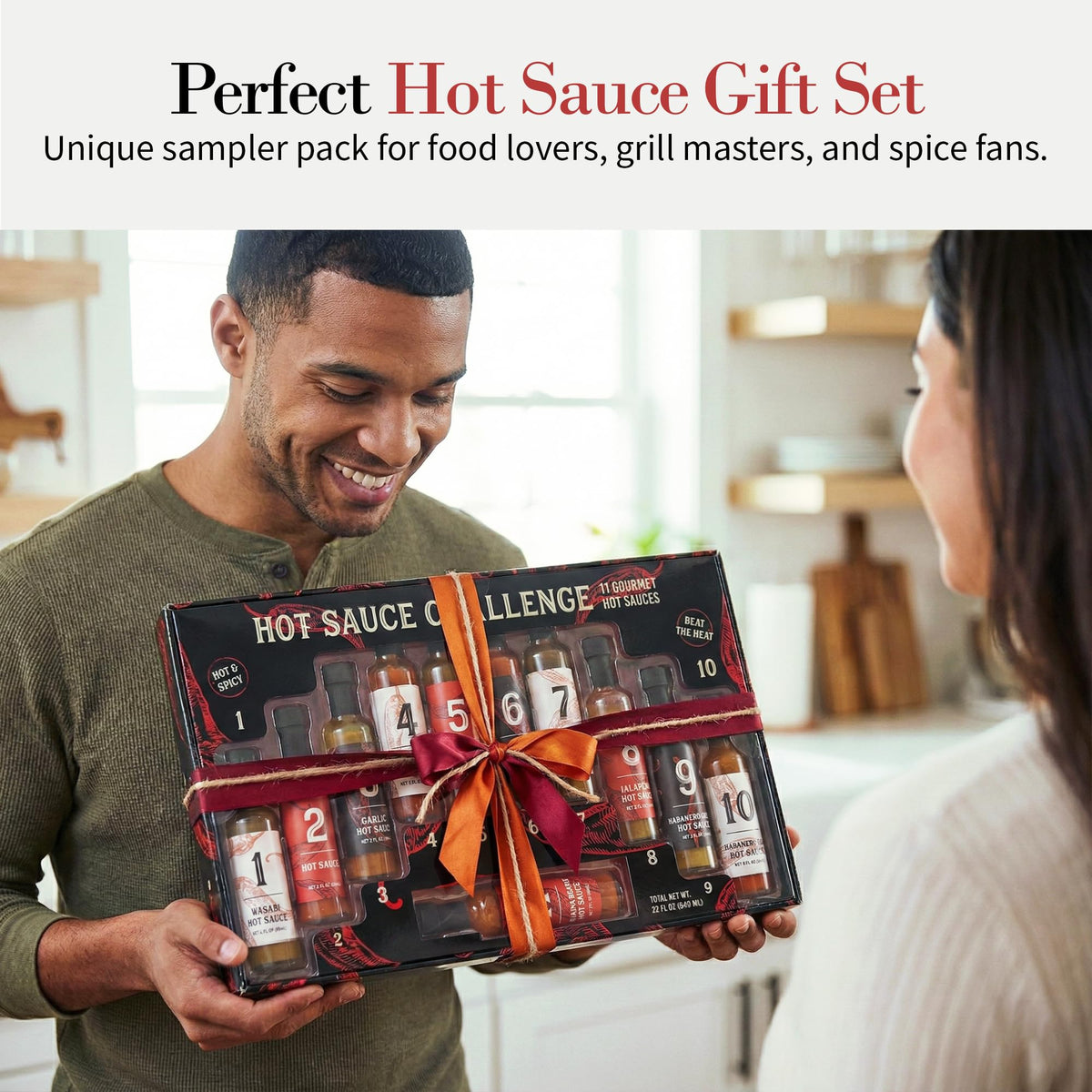 MSRF 11-Bottle Hot Sauce Variety Pack – Habanero, Chipotle & More