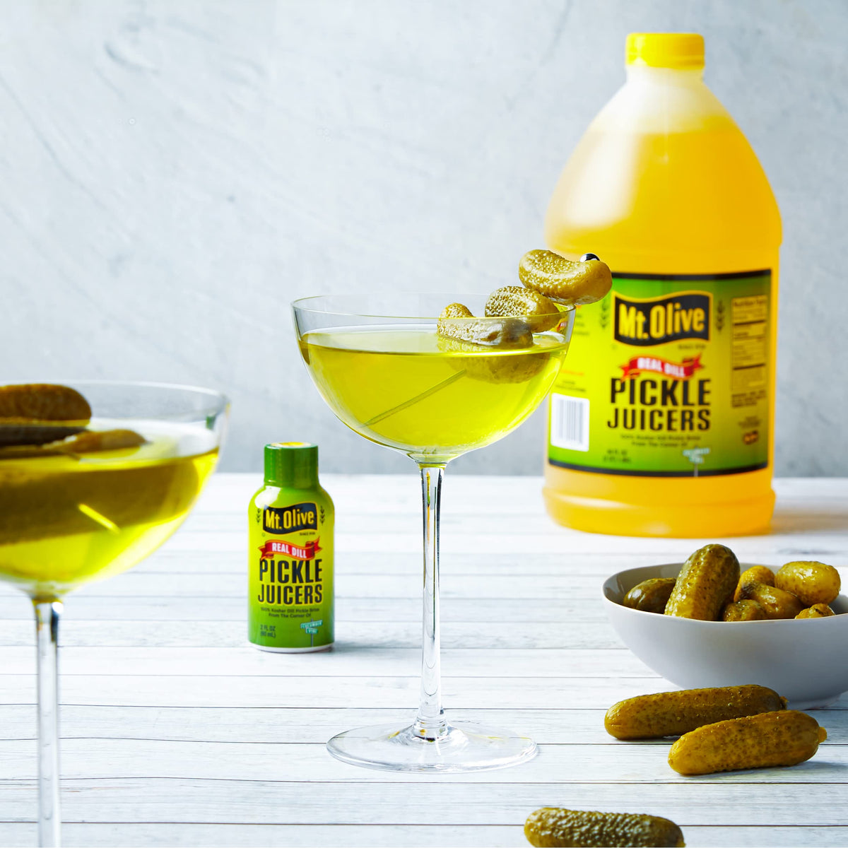 Mt. Olive Pickle Juice 100% Kosher Dill Brine – 12 Pack, 2 fl oz Bottles