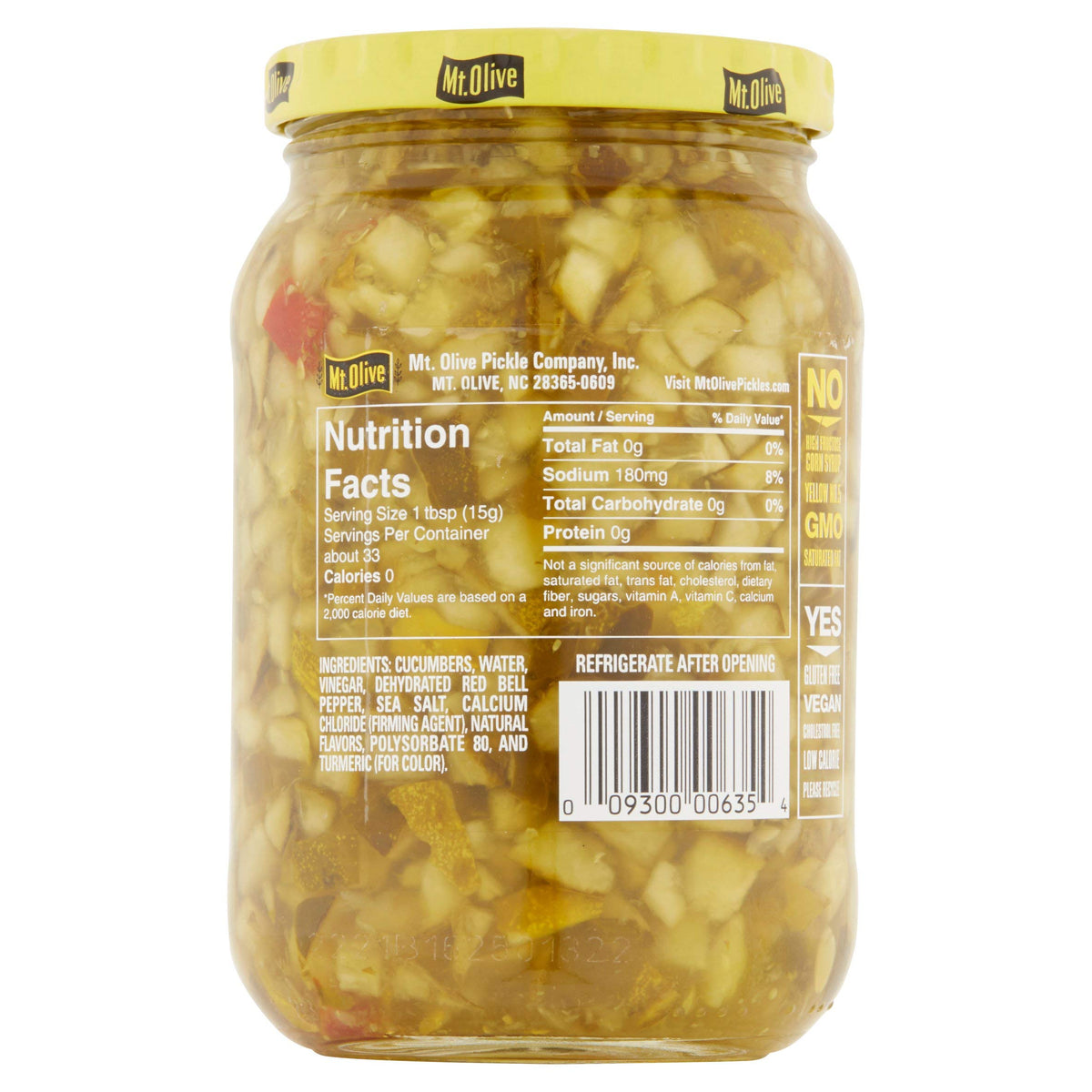 Mt. Olive Simply Relish Deli Style Dill – 16 fl oz per Jar (Pack of 2)