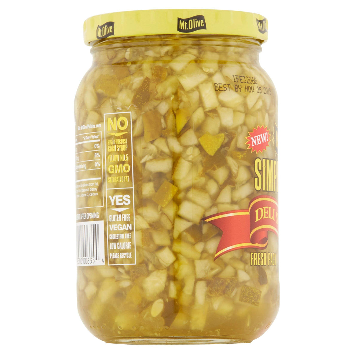 Mt. Olive Simply Relish Deli Style Dill – 16 fl oz per Jar (Pack of 2)