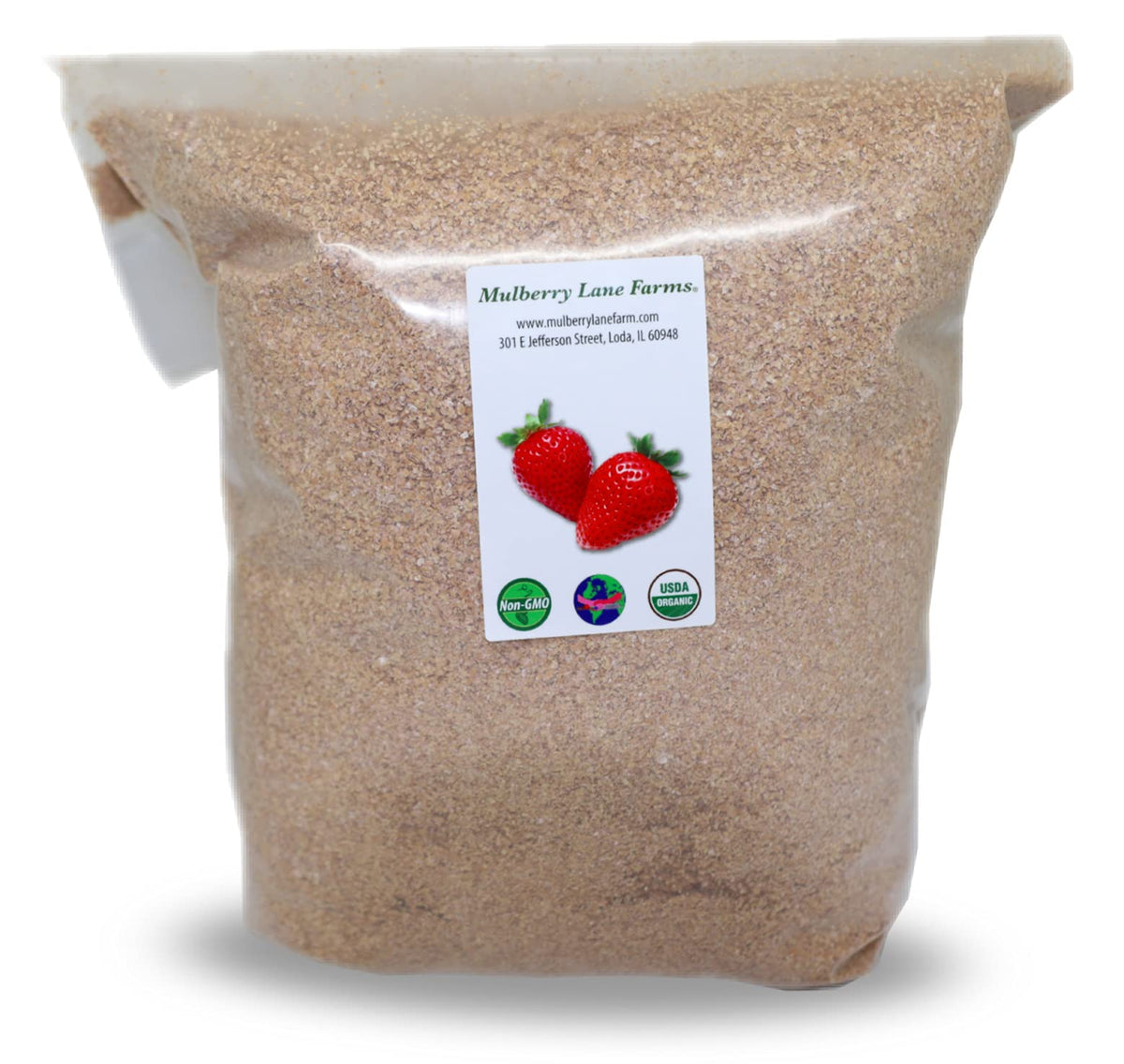 Mulberry Lane Farms Organic Wheat Bran — 4 lb Bulk, Non-GMO, Product of USA