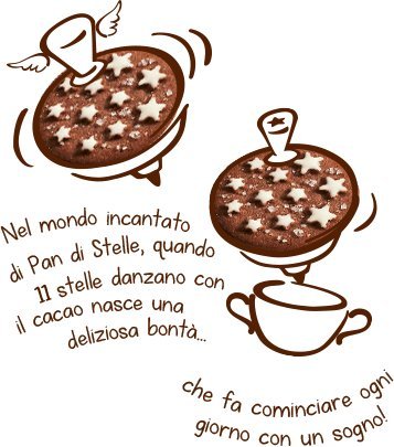 Mulino Bianco Pan di Stelle Biscuit – Cocoa, Hazelnuts & Star Icing | 4 x 350g (12.34 oz) Italian Import