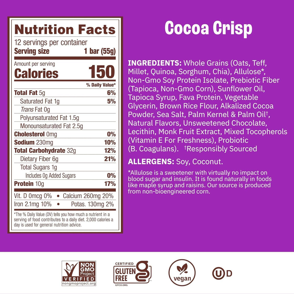 Munk Pack Variety Pack Probiotic Protein Bars – 10g Plant Protein, 1g Sugar, 6g Fiber | Gluten-Free & Non-GMO | 12 Count