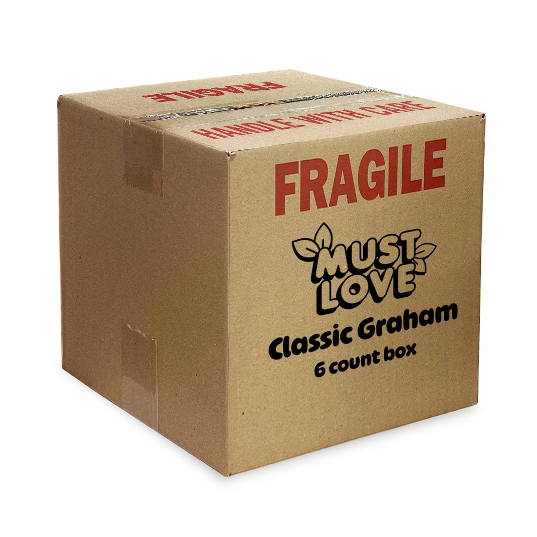 Must Love Classic Graham Crackers – Bulk Pack (6 x 5 oz) – Date-Sweetened, Vegan, Plant-Based