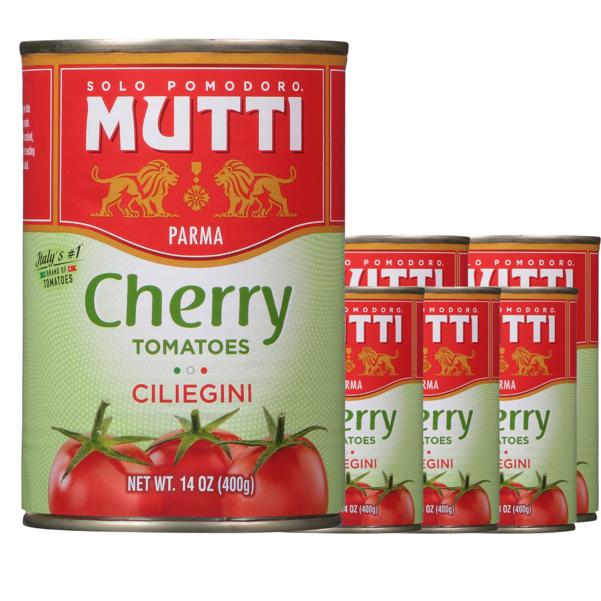 Mutti Cherry Tomatoes Ciliegini - 14 oz, 6-Pack | 100% Italian Tomatoes, No Additives