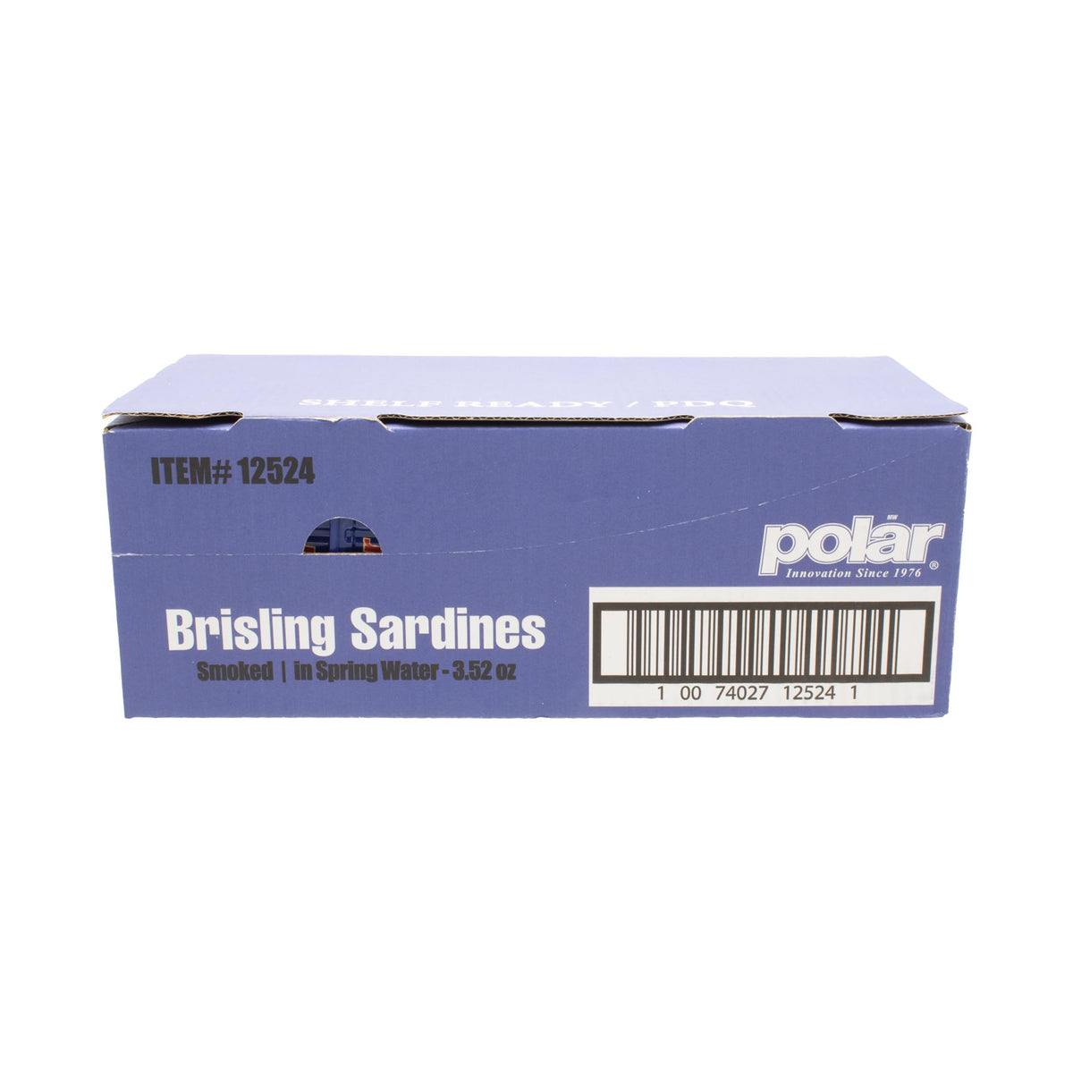 MW Polar Smoked Brisling Sardines in Spring Water – Wild-Caught, 3.52 oz Can (Pack of 12)