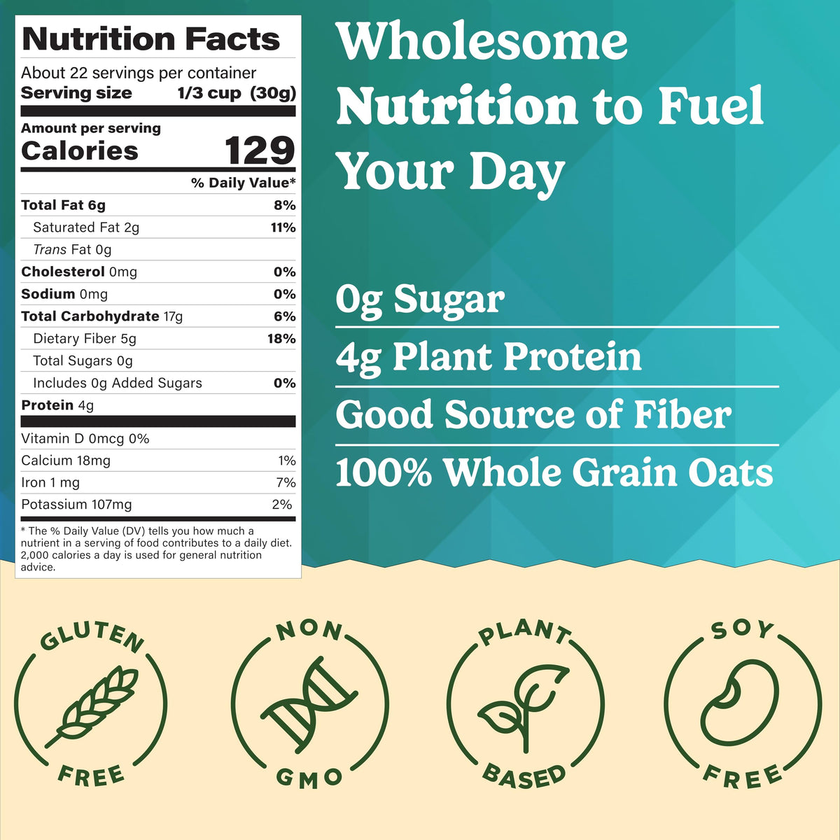MyCerealMix Sugar Free Granola Vanilla Almond 24oz – Keto Friendly, High Fiber, Gluten Free