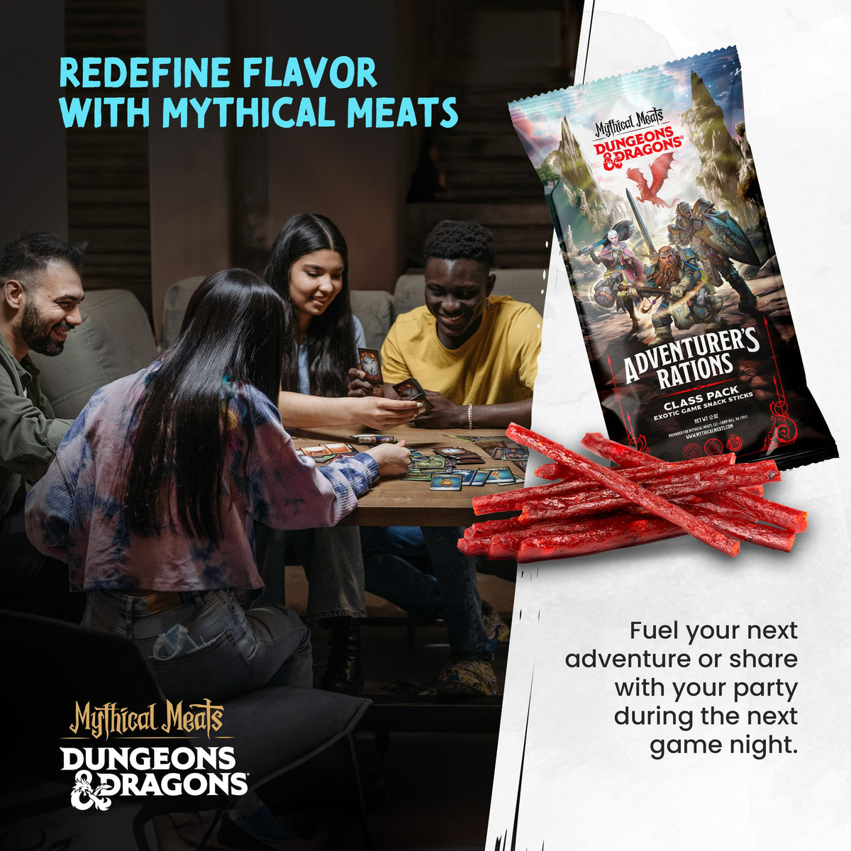 Mythical Meats Beef Jerky Snack Packs – Exotic Variety 12-Pack | High Protein, Low Sugar, Keto, MSG Free