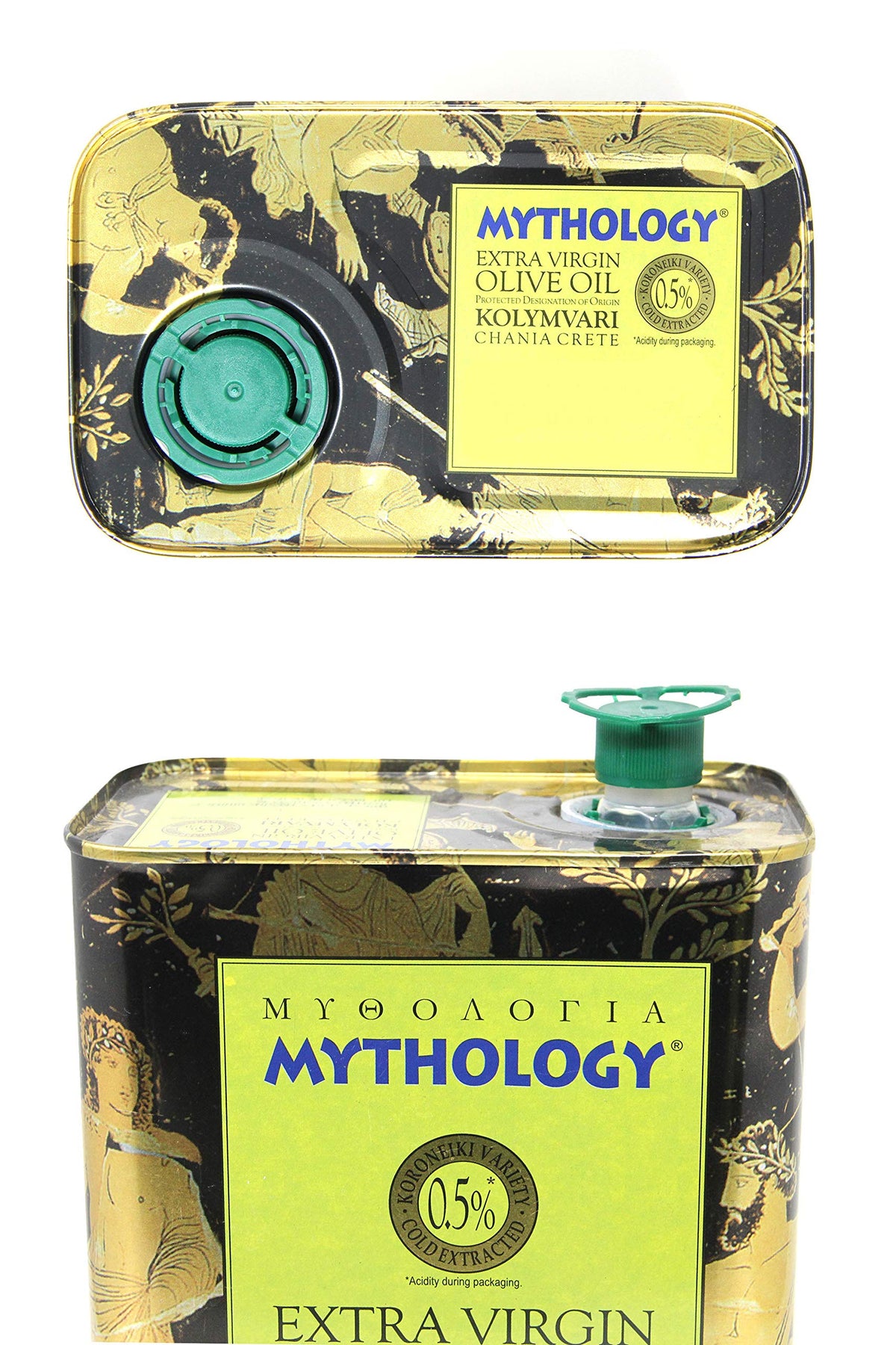 Mythology Greek Olive Oil – First Cold Pressed EVOO, PDO Kolymvari, Crete (3L Tin)