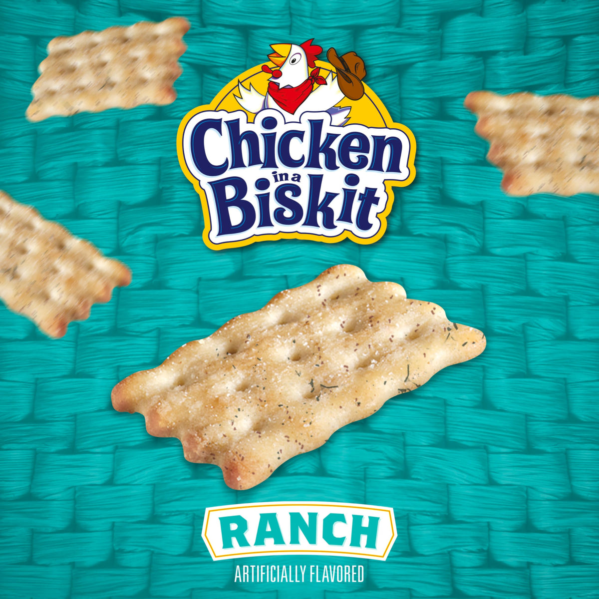NABISCO Chicken in a Biskit Ranch Baked Snack Crackers – Bulk 6 x 7.5 oz Boxes