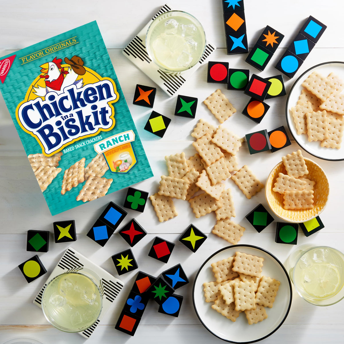 NABISCO Chicken in a Biskit Ranch Baked Snack Crackers – Bulk 6 x 7.5 oz Boxes