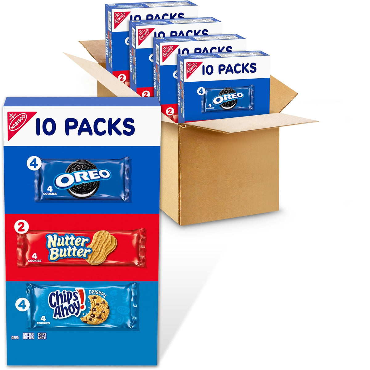 Nabisco Cookies Variety Pack – OREO, Nutter Butter & CHIPS AHOY! | 40 Snack Packs