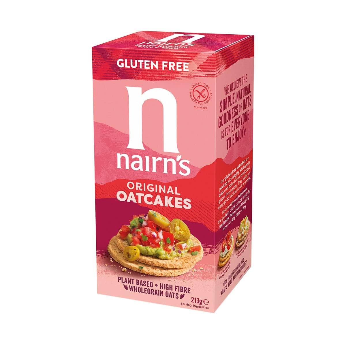 Nairn's Gluten Free Original Oatcakes – 213g Pack of 6