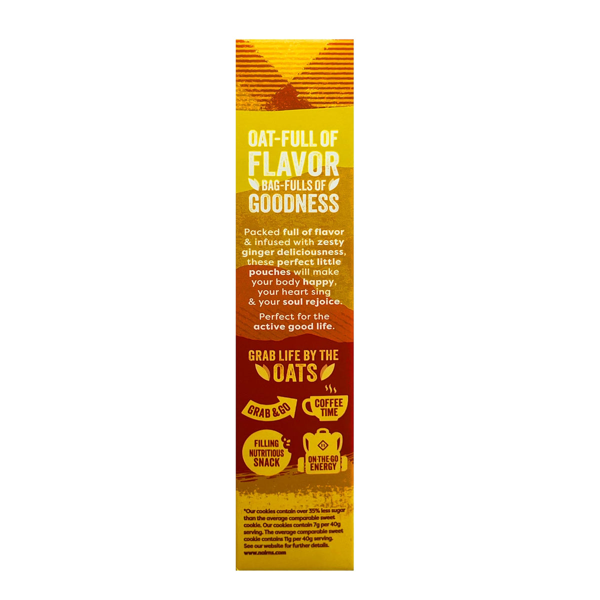 Nairn's Gluten Free Stem Ginger Grahams – High Fiber, On-The-Go Snack, Pack of 6