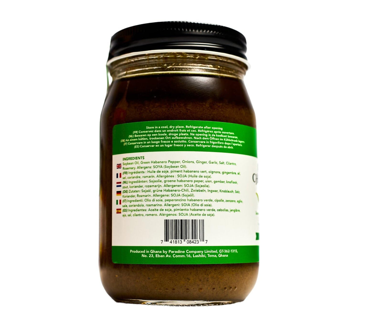 Nanas Kitchen African Chili Sauce – Shito with Fresh Chili & Spices (Resealable Jar)