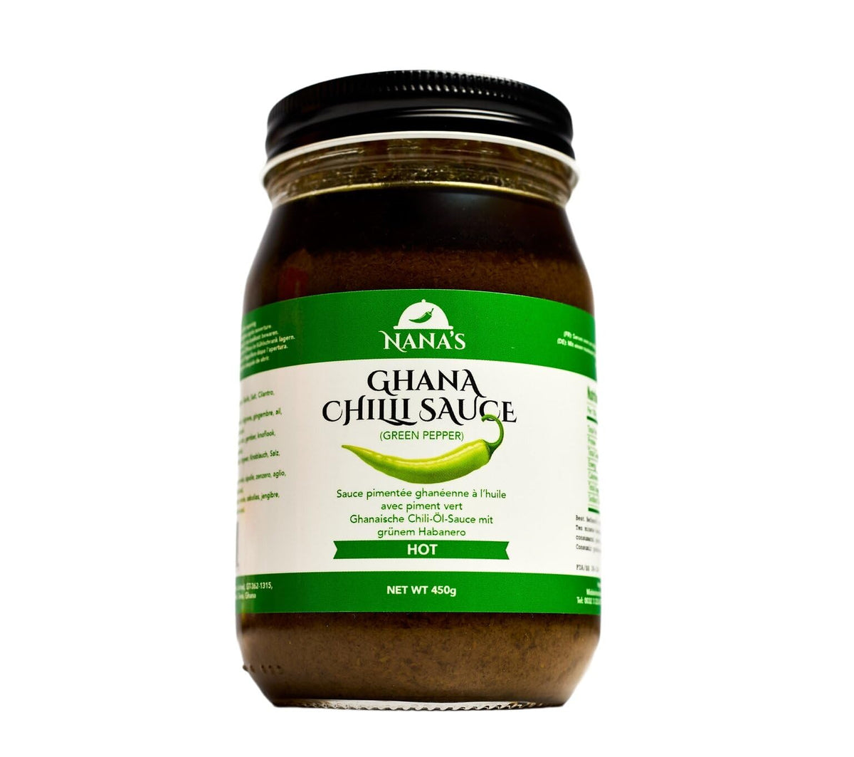 Nanas Kitchen African Chili Sauce – Shito with Fresh Chili & Spices (Resealable Jar)