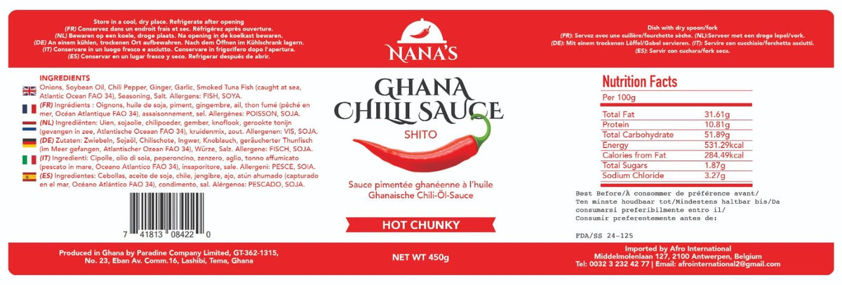 Nana Shito Ghana Chili Sauce – Fresh Chili, Shrimp & Spices | Nanas Kitchen