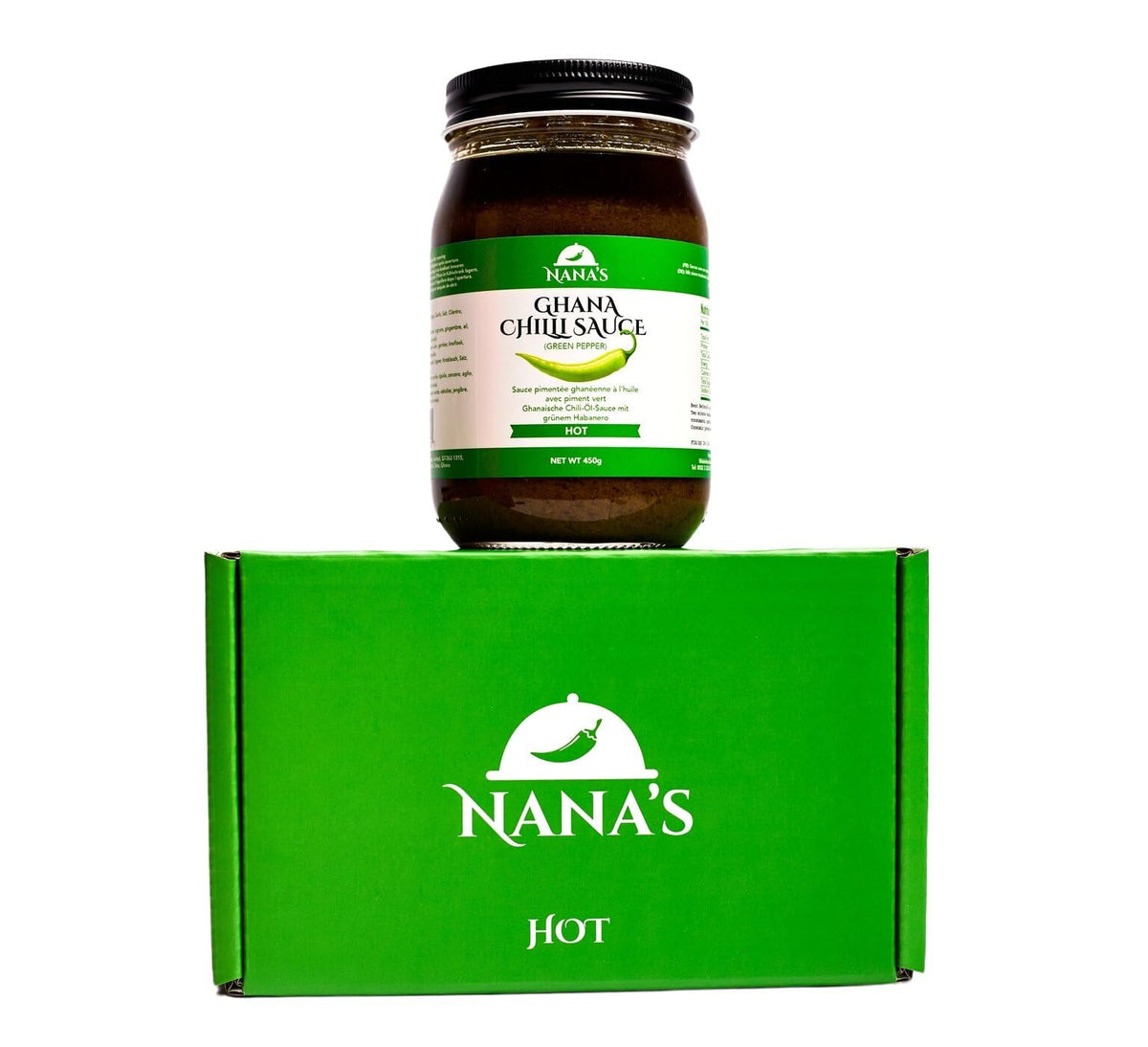 Nanas Kitchen African Chili Sauce – Shito with Fresh Chili & Spices (Resealable Jar)