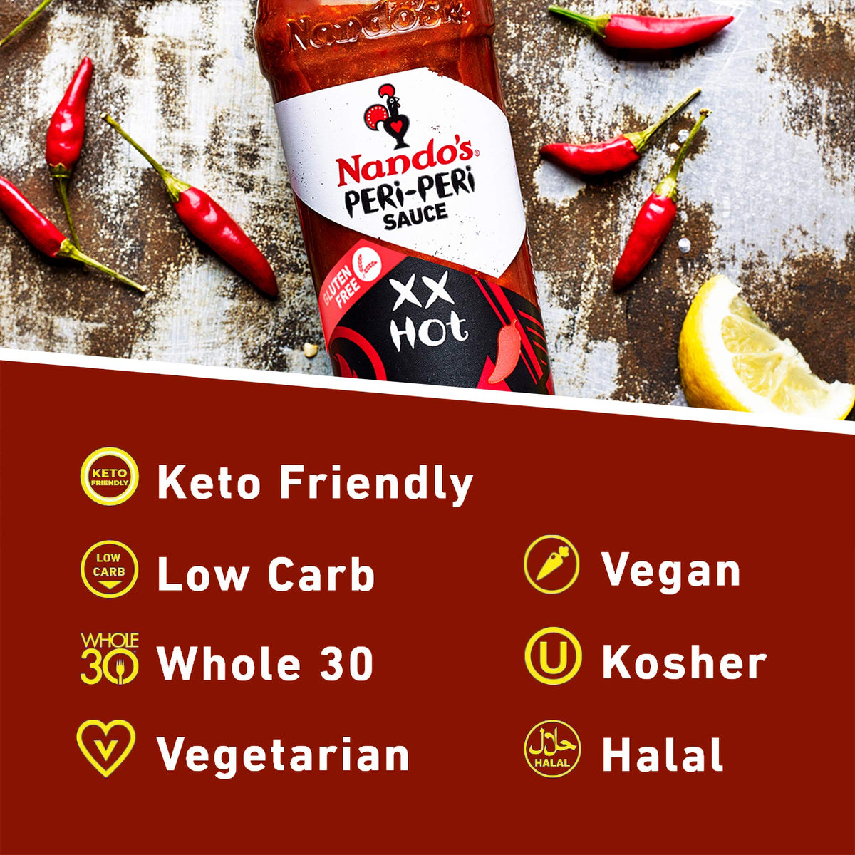 Nando's PERi-PERi Extra Hot Sauce – 9.2 oz (4 Pack) | Gluten Free, Non-GMO, No MSG