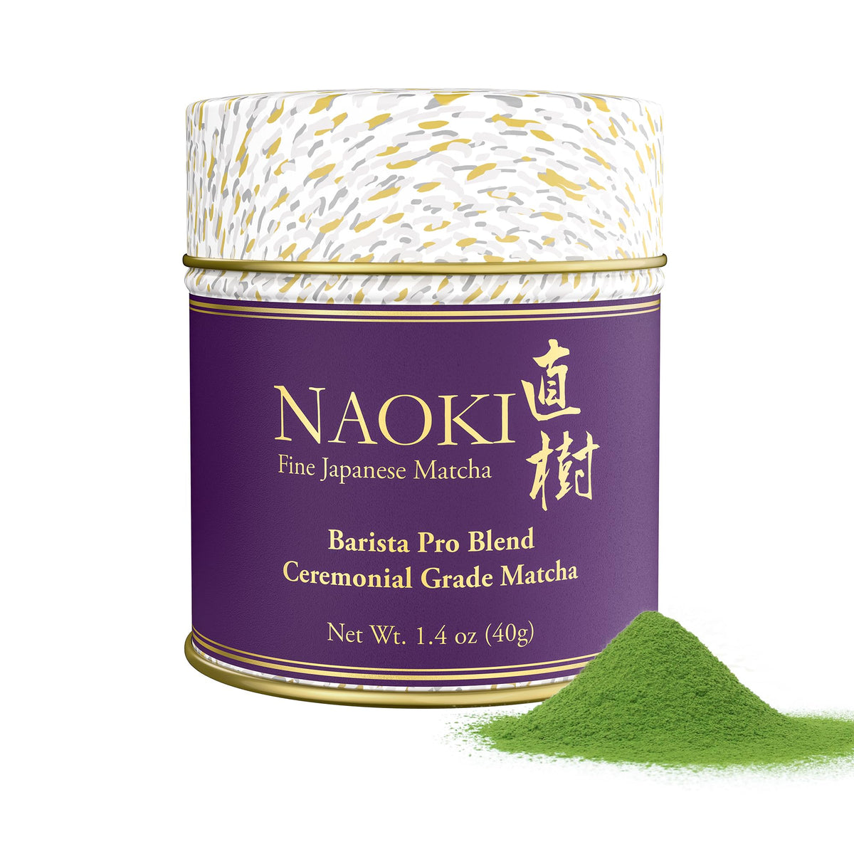 Naoki Matcha Barista Pro Blend: Ceremonial Grade Matcha from Uji, Japan (40g)