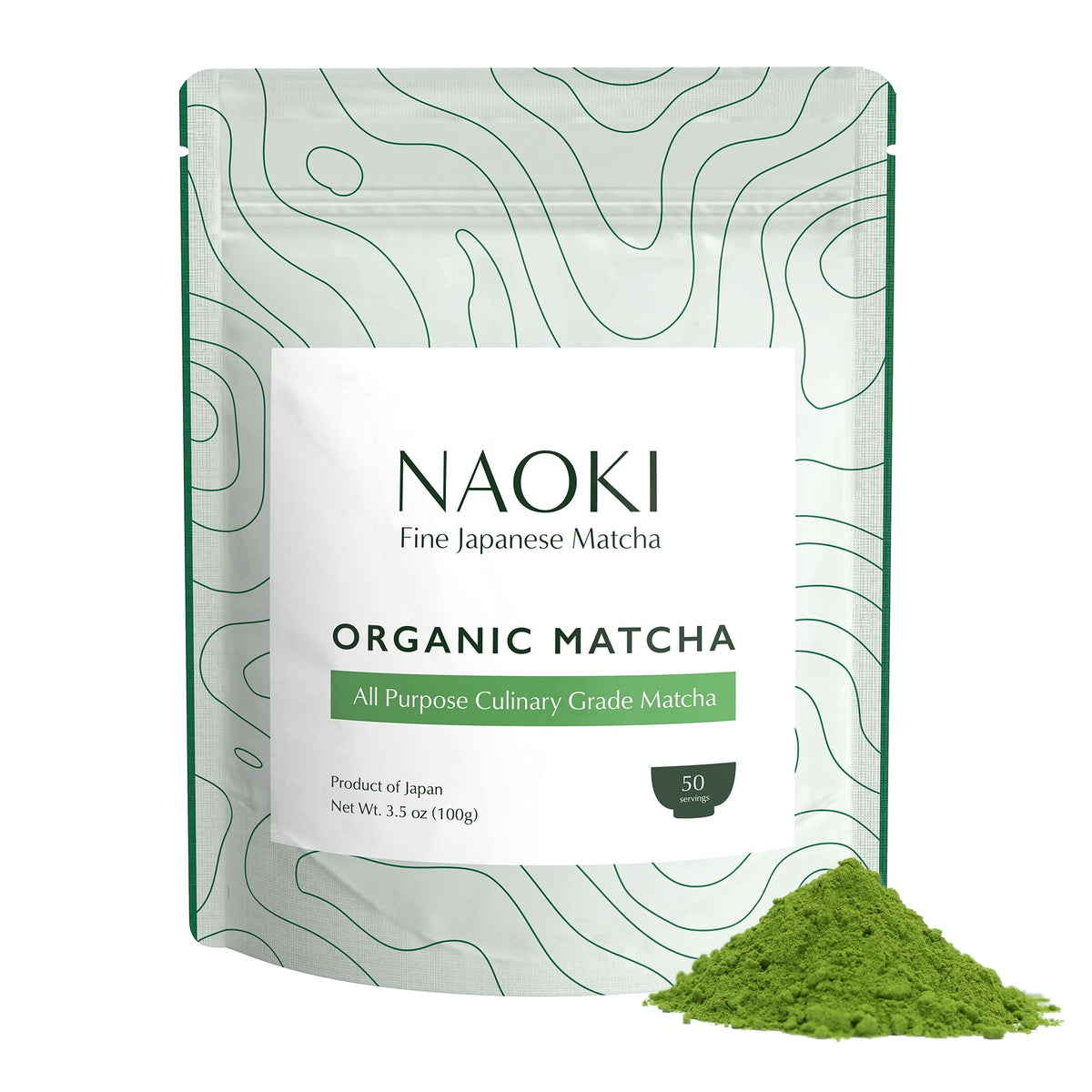 Naoki Matcha Organic All Purpose Blend – Japanese Culinary Grade Matcha Powder 100g