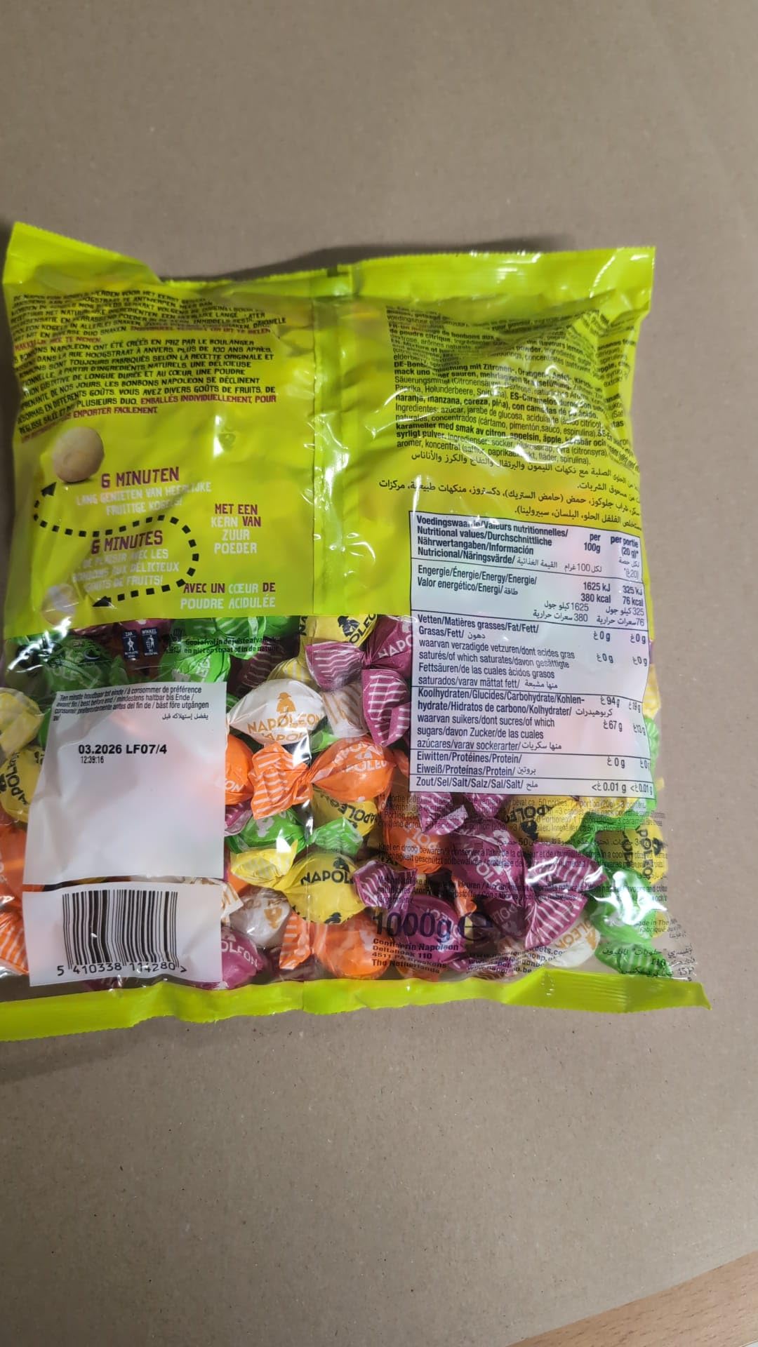 Napoleon Fruitmix Bonbons 1kg – Assorted Fruity Candy