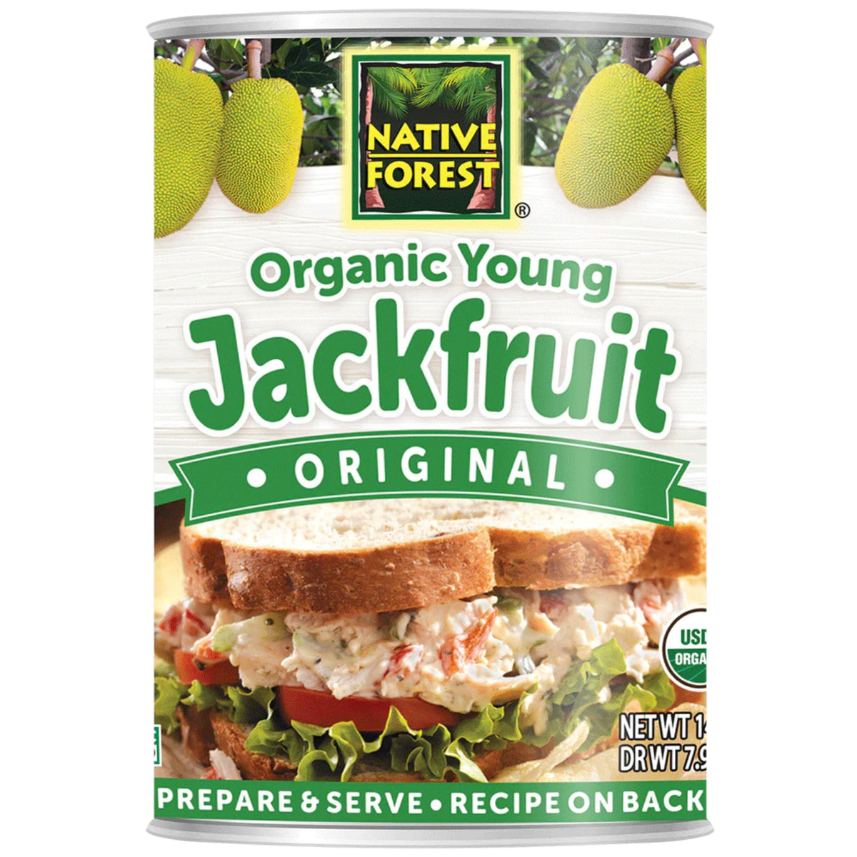 Native Forest Organic Young Jackfruit – Plant-Based Meat Alternative, Non-GMO Project Verified, USDA Organic, 14 oz (Pack of 6)