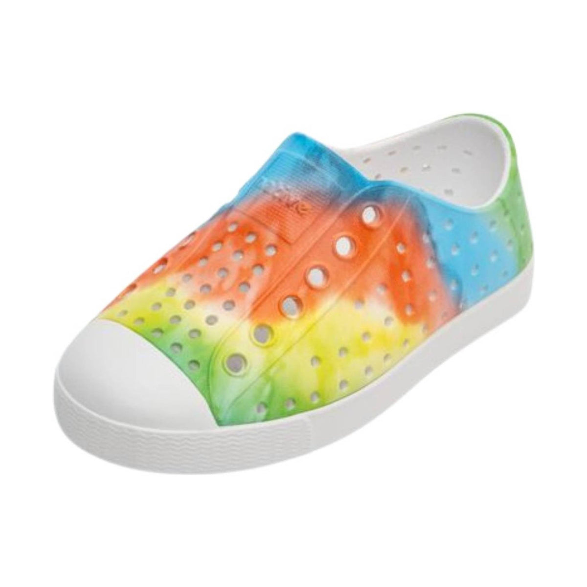 Native Kids' Youth Jefferson Sugarlite Print - Shell White/Rainbow Tie Dye