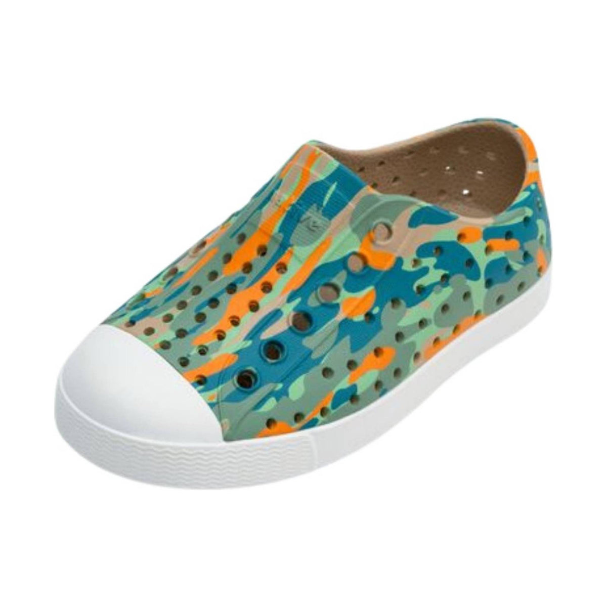 Native Kids' Youth Sugarlite Print - Flax Tan/Shell White/City Eucamo