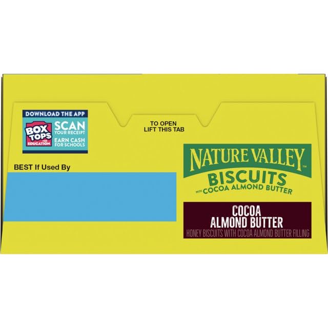 Nature Valley Cocoa Almond Butter Biscuits - Pack of 3 (15 Snacks)
