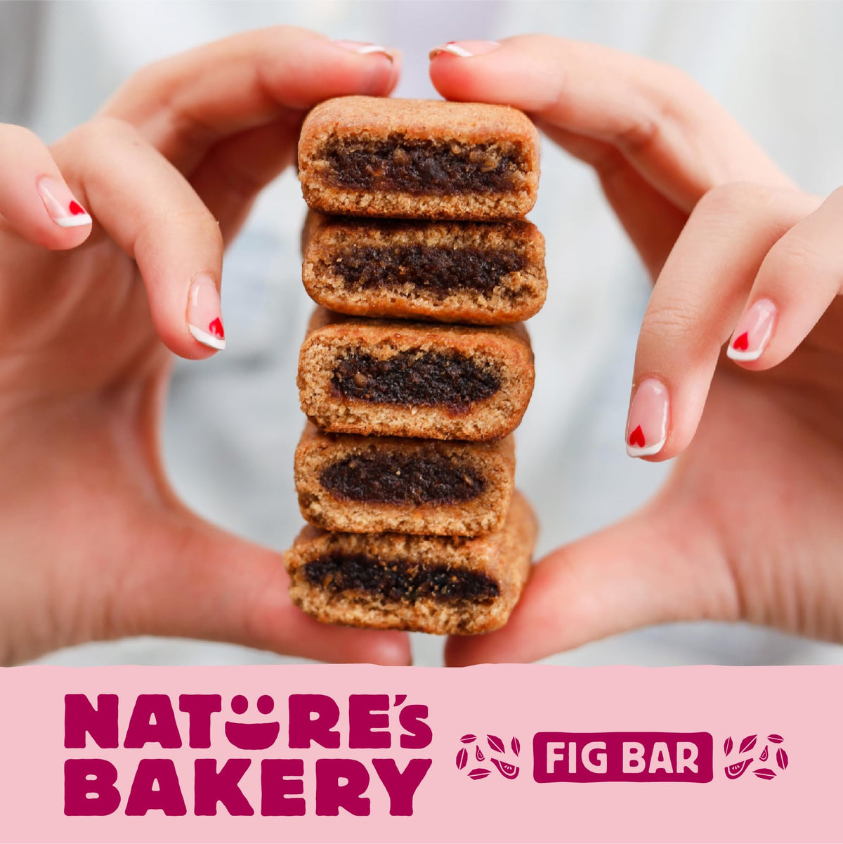 Nature's Bakery Fig Bar Minis Raspberry – Whole Grain, Vegan, Non-GMO (Pack of 6)