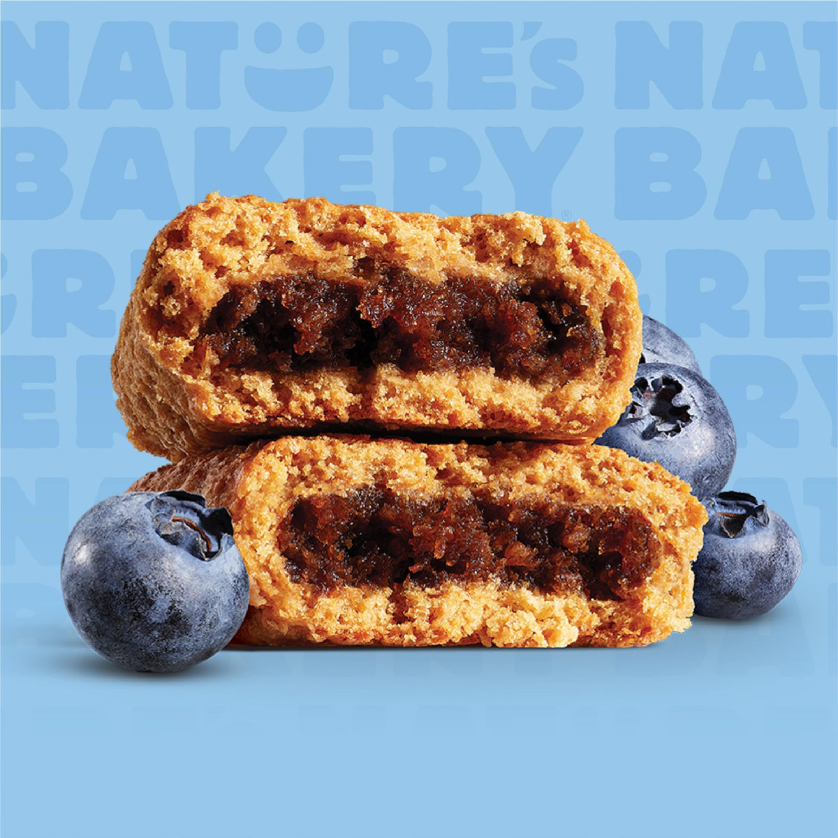 Nature's Bakery Whole Wheat Blueberry Fig Bars – Real Fruit, Vegan, Non-GMO, 6 Pack
