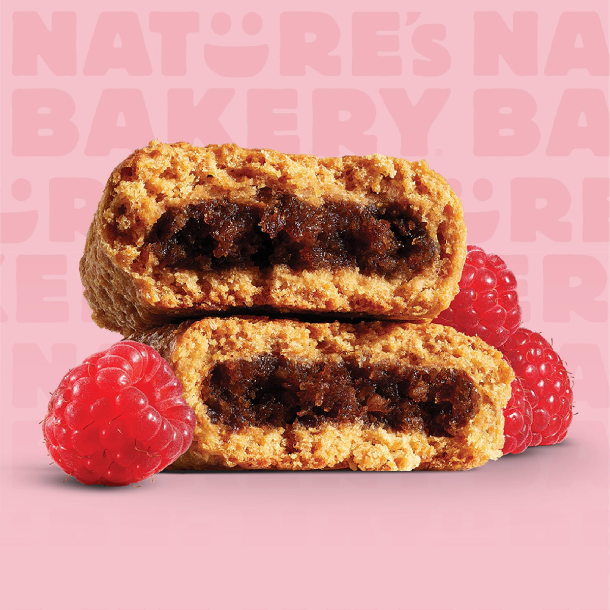 Nature's Bakery Whole Wheat Fig Bars – Raspberry, Real Fruit, Vegan, Non-GMO, 6-Count Pack