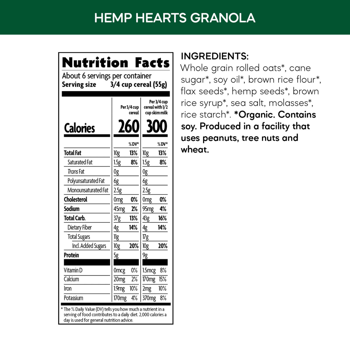 Nature's Path Organic Hemp Hearts Granola – 25 lb Pack (Non-GMO)